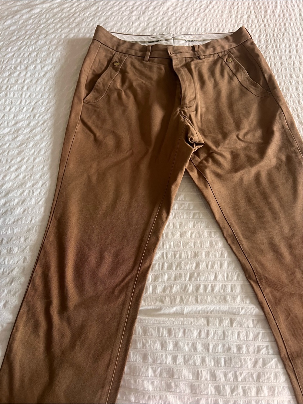 Burberry Men's Tan Chino Pants